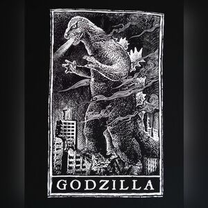Godzilla t-shirt New DXL Big Tall Exclusive Monster rock roll heavy metal Japan